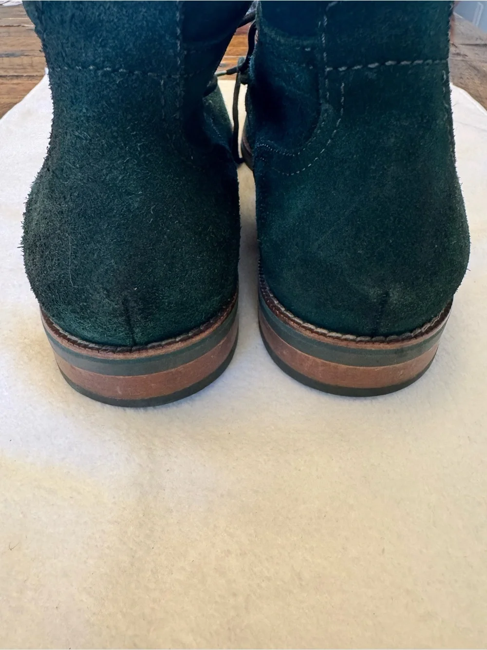 Cole Haan Men's Charles Chukka Boots C11162 Green Suede Size 11M